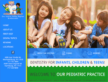 Tablet Screenshot of kidsdentaloffice.com